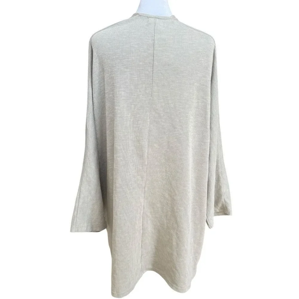 DONNI. Open Front Long Sleeve Drapey Cocoon Duster Cardigan. OSFA. One Size. NEW